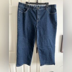 JM Collection Blue Women's Jean capris 18W